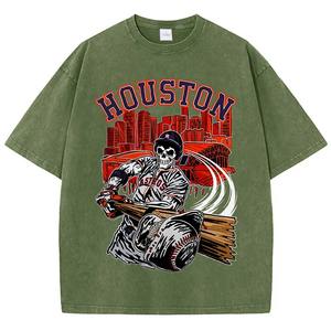 เสื้อยืดแนววินเทจของผู้หญิงเสื้อยืดแนวพังค์ย้อนยุคแนวสตรีทฮิปฮอปผ้าฝ้ายลำลองแขนสั้นเสื้อทีเชิ้ตซักกรด - Product Image 3