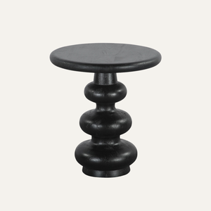 Mesa Consola Escultural Hecha a Mano de Obsidiana y Madera de Teca, Ecológica, para Decoración de Sala de Estar, Dormitorio, Hotel o Villa - Product Image 1