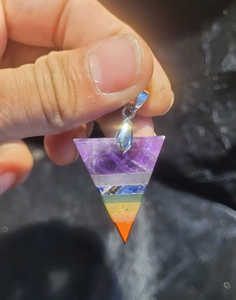 Colgante de 7 Chakras con precisión de calidad superior, de ágata Natural piedra preciosa, cristal, joyería de siete Chakras para hombres y mujeres - Product Image 3