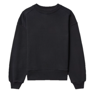 Pull à col ras du cou pour femme, chandail à manches longues, Logo personnalisé OEM, polaire en coton doux, Anti-rides, fabricant d'usine - Product Image 4