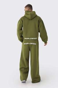 Conjunto Deportivo Holgado de Alta Calidad para Hombre, Chaqueta con Cierre y Pantalones Holgados 100% Poliéster - Product Image 2