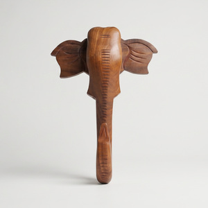 Décoration murale en bois de sheesham sculptée à la main en forme de tête d'éléphant, décoration murale en bois d'éléphant faite à la main, décoration décorative pour la maison - Product Image 1