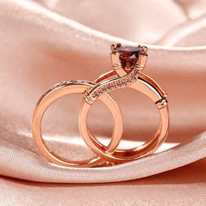 Jeulia Sterling <b>Silver</b> Interchangeable <b>Ring</b> <b>Set</b> with Knot and Round Cut Design for Anniversary Wedding Bands - Product Image 6