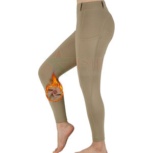 Legging d'équitation pour femme 2026, taille mi-haute, imperméable, coupe-vent, en spandex/polyester, vêtements de fitness pour l'équitation, culotte d'équitation, tendance - Product Image 1