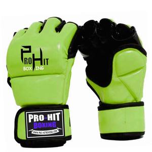 Gants de combat en cuir de qualité professionnelle Nouveaux gants MMA demi-doigt de haute qualité pour hommes - Product Image 1