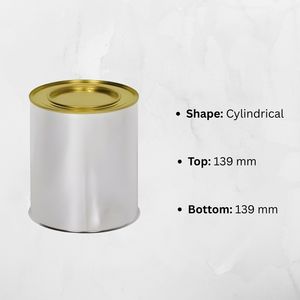 Cilindros de Hojalata Mate de la Marca AVIGHNA para Uso Químico con Logotipo e Impresión Personalizables 139mm - Product Image 2