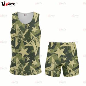 Conjunto de ropa deportiva de verano transpirable directo de fábrica, chándal de pista y campo con logotipo personalizado, traje de uniformes transpirables - Product Image 1