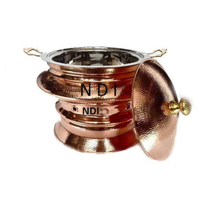 Antique Finishing Metal Chafing Dish Modern Design Food Warmer Brass Metal Chafing Dish Wedding Hotel <b>Catering</b> Serving Item - Product Image 2