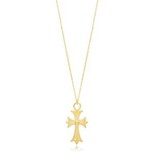 Trendy Plain <b>Cross</b> Design Women's Charm Pendant <b>Necklace</b> 925 Sterling Silver Engagement & Party Jewelry - Product Image 1