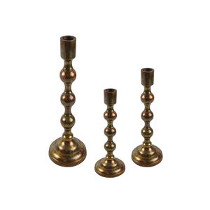 Antique <b>Set</b> of Three Candle Stick Best for Home <b>Bed</b> Room Decor Design Candle Holder Decor Solid Metal Candle Stand - Product Image 1