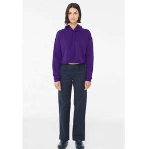 GA 2025 Sweat-shirt décontracté classique pour femme, confortable, respirant, anti-boulochage, doublé, automne/hiver, badge, coton/fibre de bambou, toile - Product Image 5