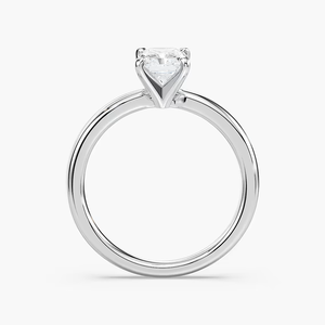 Anillo de Compromiso con Diamante Cultivado en Laboratorio de Corte Radiante Alargado de 1.00 CT, Engaste Solitario, Oro Sólido de 14K, Anillo de Novia Clásico para Mujer - Product Image 2