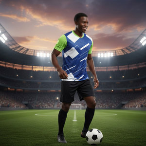 Camiseta de Fútbol Clásica, Ropa Deportiva Ligera para Entrenamiento Deportivo al Aire Libre y Competición en Equipo - Product Image 4