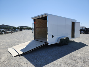 2027 US Cargo 7x16 Enclosed Cargo <b>Trailer</b> Contractor Landscaping Equipment Hauler Tandem Axle V-Nose <b>Trailer</b> 84" Height for sale - Product Image 6