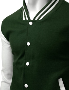 2025 nuevo poliéster de alta calidad para hombres al por mayor chaquetas universitarias en blanco chaqueta universitaria personalizada - Product Image 4