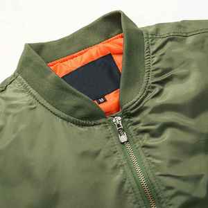 New Winter Men High Street <b>Warm</b> Flight Hooded <b>Waterproof</b> Breathable Bomber Baseball <b>Jacket</b> with Zipper Pockets and Stand Collar - Product Image 4