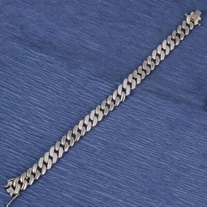 925 Sterling Silver Gourmet Chain Bracelet Religious Diamond Ruby Pearl Tennis <b>Charm</b> <b>Bangles</b> Flower Shape Elegant <b>Charm</b> - Product Image 2