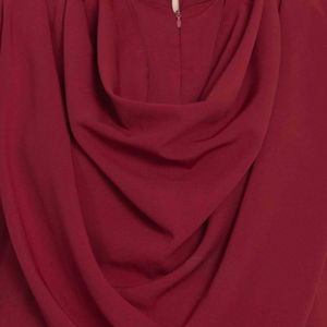 High Quality <b>Islamic</b> <b>Clothing</b> Fabric Muslim Side Pockets <b>Islamic</b> Women Abaya Muslim Dresses Abaya Custom Fitted Sleeve Red Dye - Product Image 5