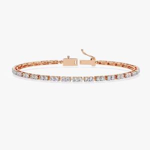 Mujeres lujo personalizado ajustable Moissanite diamante piedra preciosa joyería de moda fina Moissanite diamante pulsera - Product Image 4