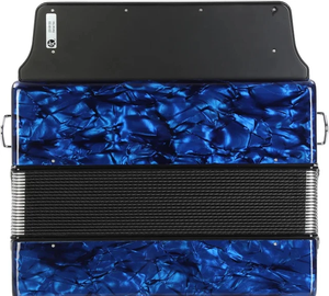 Nouvel accordéon diatonique Corona II - Clés de F/Bb/Eb, bleu foncé - Product Image 5