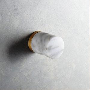 <b>Black</b> & White Golden Marble Knobs <b>Long</b> Round Shape <b>Top</b> selling Marble Knobs With Custom Color Shape Size Made In India Item - Product Image 2