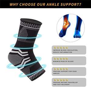 Support de cheville unisexe en néoprène avec protection, léger et respirant, fermeture à lacets, fabriqué au Pakistan - Service OEM disponible - Product Image 4