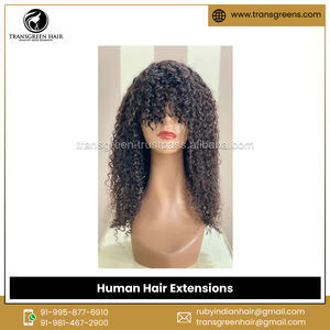 วิกต่อผมบริสุทธิ์แบบไม่ผ่านกระบวนการทำ100% ผมแบบบ๊อบแบบหยิกความหนาและเป็นธรรมชาติผมต่อแบบหยิกหยักศก - Product Image 3