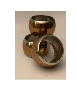 High Standard Quality Copper napkin ring Weddings Party Usage New Trending Design Metal Napkin Ring unique design