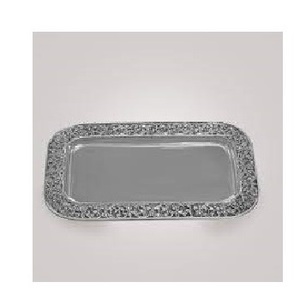 Glossy Finished Stainless Steel Serving <b>Tray</b> With Easy Carrying Handle Metal Serving <b>Tray</b> Wholesaler - Product Image 4
