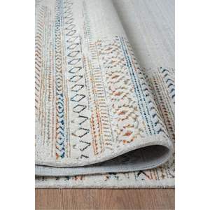 Konfor 8607 Tapis en polyester coloré tissé à la main Design inspiré du cachemire - Product Image 1