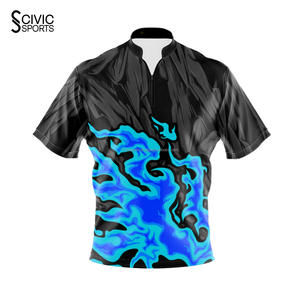 Elegante Bowling Polos Ropa Deportiva Maillot De Fútbol Camisetas Sublimación Personalizada Rayas Retro Fútbol Jersey - Product Image 1