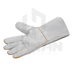 Gants de sécurité de soudage personnalisés Gants de travail ignifuges en cuir de qualité supérieure pour usage industriel à bas prix de gros du Pakistan - Product Image 4