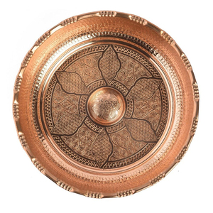 Bol de hammam artisanal traditionnel en cuivre ottoman, rond, pour le maintien de l'eau, la douche, la salle de bain | - Product Image 1