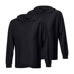 Sudadera con Capucha Ligera para Hombre, 100% Poliéster, Camiseta Deportiva de Manga Larga, Secado Rápido - Product Image 4