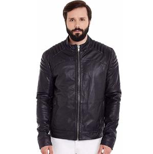 Gran oferta, chaqueta de cuero de calidad Premium para hombre, estilo transpirable, chaquetas de cuero de piel de vaca 100% originales - Product Image 6
