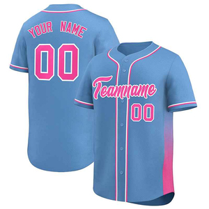 Maillot de baseball et de softball double face Col rond réversible avec logo de transfert de chaleur Chemise d'équipe vierge de grande taille - Product Image 6
