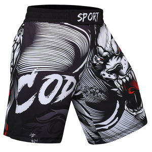 La mejor calidad Nuevos diseños 2024 A bajo precio Pantalones cortos MMA Durable y cómodo MMA Diseños cortos personalizados y logotipo corto OEM - Product Image 1
