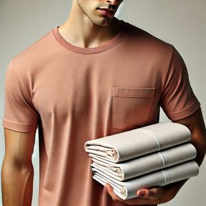 Camiseta Unisex Oversize 100% de algodón con bolsillo, serigrafía personalizada, ropa de calle de peso pesado de alta calidad, Camiseta corta informal para hombre en blanco - Product Image 3