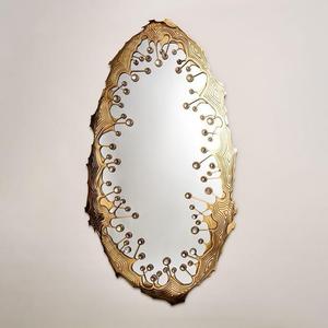 Miroir mural d'intérieur design Leave Design Miroir décoratif classique et moderne Plusieurs modèles de finition - Product Image 1