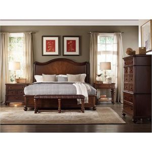 โครงเตียงไม้ทันสมัยกลางศตวรรษเตียงคลาสสิกสไตล์หรูหรา - Product Image 2