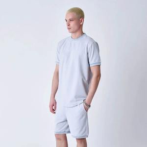 Conjunto Deportivo para Hombre, Ropa de Gimnasio de Secado Rápido y Transpirable, Camiseta de Manga Corta de Verano, Pantalones Cortos de Entrenamiento para Correr, Baloncesto, Color Sólido - Product Image 4