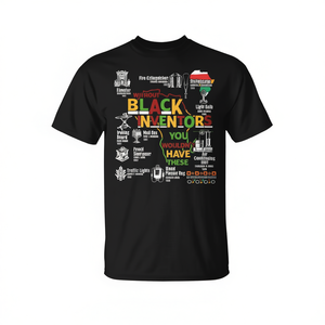 เสื้อยืดเดือนแห่งประวัติศาสตร์คนผิวดำสำหรับผู้ชาย ผลิตภัณฑ์ส่งเสริมการขายสำหรับการเฉลิมฉลองมรดกของชาวแอฟริกันอเมริกัน - Product Image 2