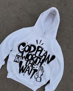 Custom <b>Men's</b> Eco-Friendly Streetwear Hoodie & Set-100% Cotton Fit Tracksuit with Acid Wash & Puff Printed Logo - Product Image 3