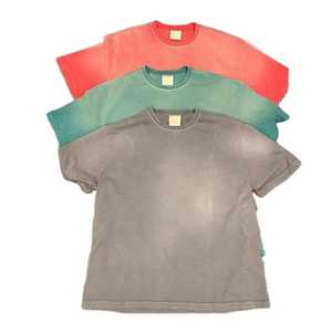 T-shirt homme 2025 de haute qualité, 300 grammes, 100% coton, personnalisé, style street vintage, délavé, séchage rapide, respirant - Product Image 1