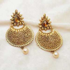 ต่างหูระย้าหินออสเตรียสีน้ำตาล kriaa เครื่องประดับแฟชั่นสไตล์1309601 - Product Image 1