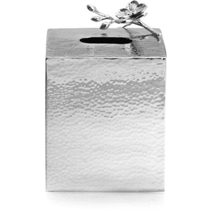 Boîte à mouchoirs décorative luxueuse porte-serviettes en boîte en métal avec motif floral pour les fêtes de mariage boîte à mouchoirs de table - Product Image 5