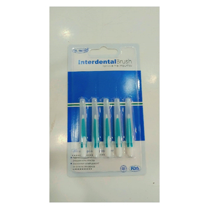 Cepillo Interdental con Mango de Bambú, Herramienta de Limpieza Dental de Nylon y Plástico con Función de Limpieza - Product Image 1