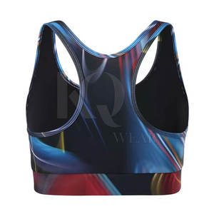 Soutien-gorge de sport sans couture pour femme, grande taille, maintien élevé, rembourré, bretelles réglables, maille respirante, pour yoga, course à pied, fitness, entraînement, fermeture avant - Product Image 3