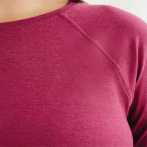 92% Polyester Recyclé 8% Spandex Slim Fit Séchage Rapide Anti Adour Raspberry Coulis Mix Femmes Renouveler Respirant Haut À Manches Longues - Product Image 5