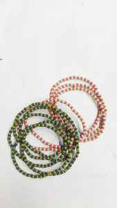 Elegant Ivory Pink Pearl <b>Beaded</b> Unisex <b>Bracelets</b> Multicolor Multistrand Classic Stretchable Glass Beads <b>Fashion</b> Jewelry - Product Image 1